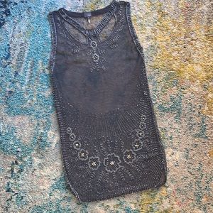 Sparkle and Fade Mesh Embellished Dress with Slip